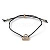 Adjustable Polyester Cord Slider Bracelets BJEW-H540-A01-G-4