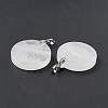 Natural Quartz Crystal Pendants G-P491-03P-07-3