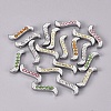 Platinum Alloy Rhinestone Twist Spacer Bars RB-B018-M-1