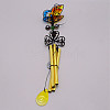 Iron 3D Butterfly Wind Chime Pendant Decorations HJEW-TAC0008-07C-3