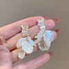 Alloy Plastic Imitation Pearl Stud Earrings WGC0511-87-1