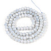 Anti-Tarnish Electroplate Rondelle Glass Beads Strands X-EGLA-T021-4mm-17-01-2