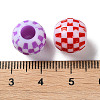 Opaque Acrylic European Beads SACR-P031-04A-3