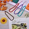 Natural Malaysia Jade and Iron Alloy Lobster Claw Clasp Keychain HJEW-SW00007-13-3