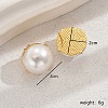 Fashionable Copper Material Large Pearl Earrings for Women's Banquet Party Wear SK5759-1