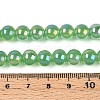 Electroplate Imitation Jade Glass Beads Strands GLAA-T032-J8mm-AB05-4