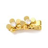 Flower Shape 304 Stainless Steel Alligator Hair Clips STAS-Z096-06G-1