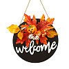 Wood Hanging Welcome Signs SKUL-PW0002-065-1