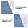 60Pcs 2 Colors Alloy Rhinestone Pendants ALRI-DC0001-10-4