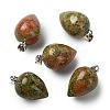 Natural Unakite Pendants GG-K002-13N-1
