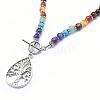 Tibetan Style Alloy Pendant Necklaces NJEW-F170-A02-2