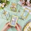 Folding Heart Print Transparent PVC Gift Packing Boxes CON-WH0085-192C-01-3