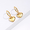 Heart Pendant Stainless Steel Hoop Earrings RM4785-3