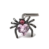 Heart Spider 316L Surgical Stainless Steel with Cubic Zirconia L-Shaped Nose Rings FS-WG44168-02-1