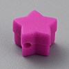 Star Silicone Focal Beads SIL-TAC0008-08C-2