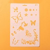 Plastic Reusable Drawing Painting Stencils Templates DIY-F018-B23-1