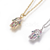 304 Stainless Steel Pendant Necklaces NJEW-E141-07-1