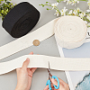 AHADERMAKER 2Pcs 2 Colors 10 Yards Flat Polycotton Ribbon OCOR-GA0001-68B-3