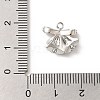 Brass Micro Pave Cubic Zirconia Charms KK-P278-05P-3