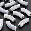 Opaque Crackle Acrylic Beads MACR-S372-001N-010-1