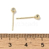 Brass Studs Earrings Finding KK-K383-04A-G-3