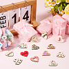 4 Sets Unfinished Wood Cutouts Ornaments WOOD-SC0001-91A-4