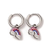 3 Pairs 3 Styles 304 Stainless Steel Clay Rhinestone Huggie Hoop Earrings EJEW-K279-08C-P-3