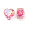 UV Plating Rainbow Iridescent Acrylic Beads LS-OACR-F004-05D-2