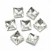 Pointed Back Glass Rhinestone Cabochons RGLA-T027-8x8mm-01-1