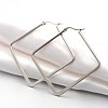 304 Stainless Steel Angular Hoop Earrings EJEW-P066-02C-1