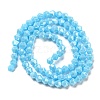 Opaque Solid Color Electroplate Glass Beads Strands EGLA-A039-P4mm-A12-2