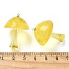 Luminous Epoxy Resin Mushroom Pendants RESI-C054-01A-4