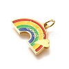 Pride 304 Stainless Steel Enamel Pendants STAS-B079-01G-12-2