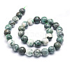 Natural Dioptase Round Beads Strands G-E569-Q01-D-2