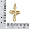 Brass Micro Pave Clear Cubic Zirconia Pendants CU-CBA9883-05K-G-3