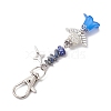 Angle Acrylic & Alloy Pendant Decorations HJEW-MZ00084-04-4