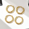 304 Stainless Steel Huggie Hoop Earrings EJEW-G272-02-8mm-G-3