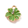 Alloy Enamel Pendants X-ENAM-M055-30G-2