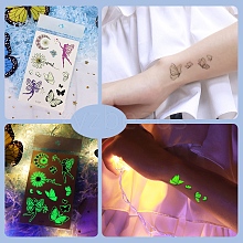 Luminous Removable Temporary Water Proof Tattoos Paper Stickers PW-WG0C2ED-01