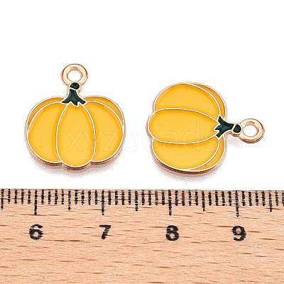 Thanksgiving Day Theme Alloy Enamel Pendants X1-ENAM-T020-35O-1