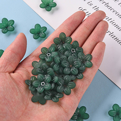 Frosted Acrylic Bead Caps MACR-S371-08A-735-1