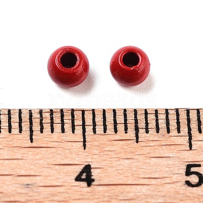 Spray Painted 202 Stainless Steel Beads STAS-G340-01A-1