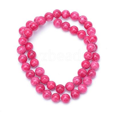 Natural Dyed Persian Jade Gemstone Bead Strands G-R271-6mm-XP08-1
