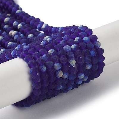 Transparent Glass Beads Strands X1-EGLA-A034-T4mm-MB06-1