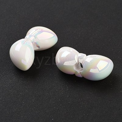 UV Plating Acrylic European Beads OACR-S142-04C-1