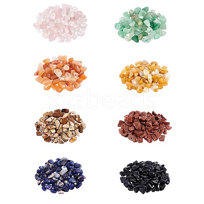 144G 8 Style Natural & Synthetic Gemstone Beads G-NB0002-62-1