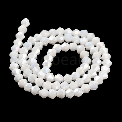 Opaque Solid Color Electroplate Glass Beads Strands LS-GLAA-F029-P4mm-A15-1