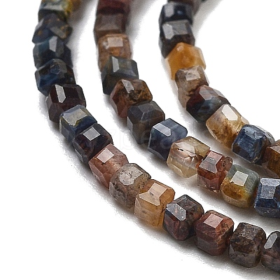 Natural Pietersite Beads Strands G-H042-B10-01-1