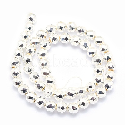 Electroplate Non-magnetic Synthetic Hematite Beads Strands G-L485-03A-S-1