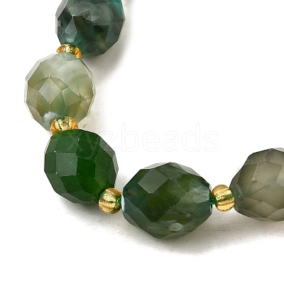 Natural Green Onyx Agate Beads Strands G-D305-B04-01-1